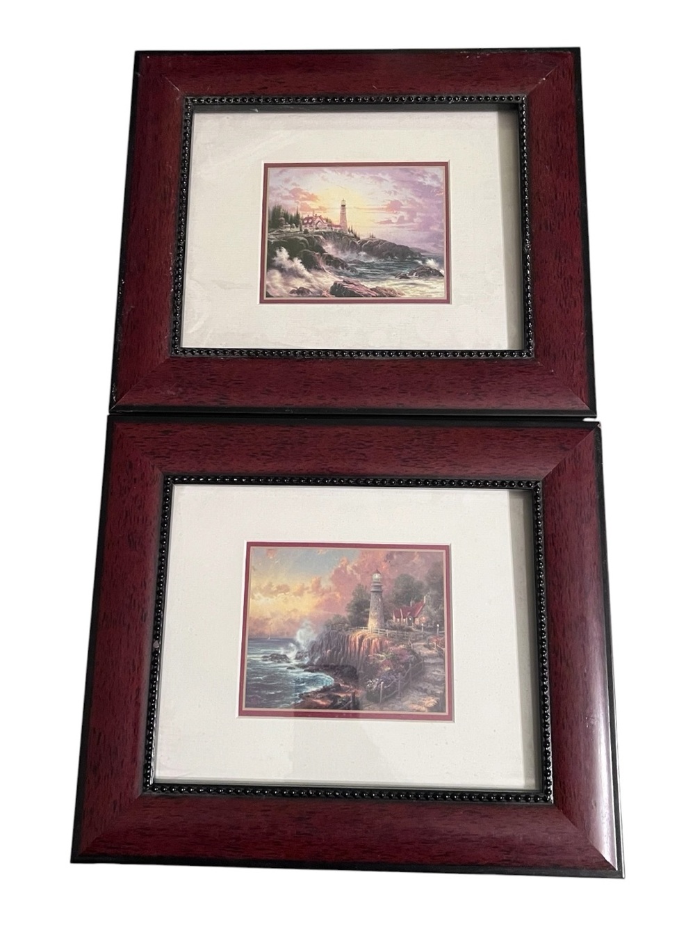 Thomas Kinkade Set of 2 Framed Prints with certificate of authenticity